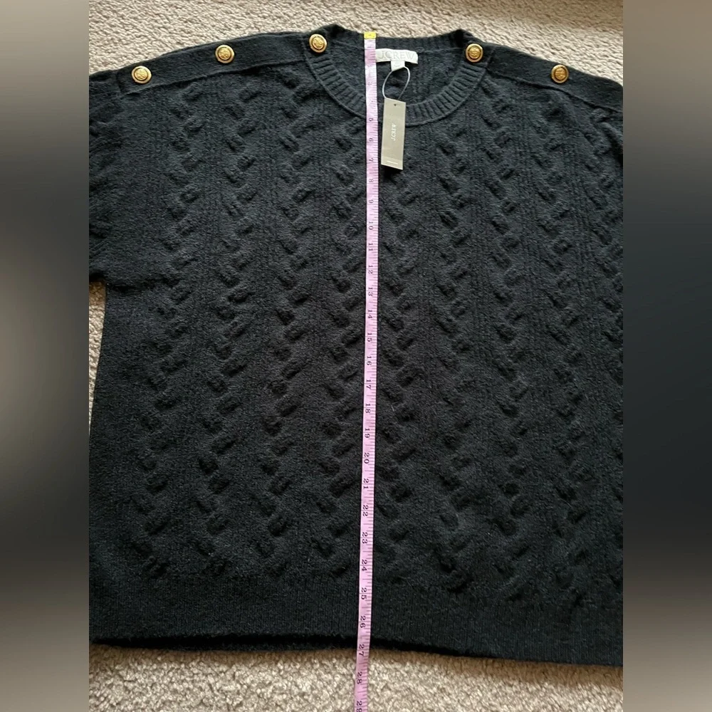 NWT J Crew Cable-knit Sweater Wool Alpaca Blend Buttons in Supersoft Yarn Sz XXL